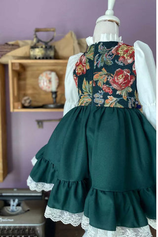 Chelsea Green Vintage Dress - By Baano