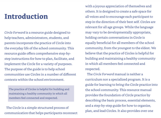 Circle Forward: Building a Restorative School Community (Spiral Bound)