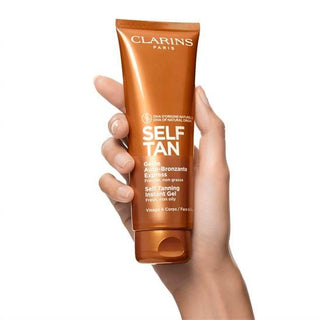 Clarins Self-Tanning Tinted Gel - Face and Body Bronzer 125 ml - By Baano