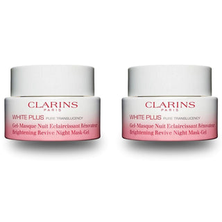 Clarins White Plus Brightening Revive Night Mask-Gel Moisturizing 50 ml -2 Pack - By Baano