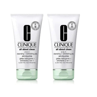 Clinique All About Clean Cleansing Gel + Peeling 150 ml -2 Pack - By Baano