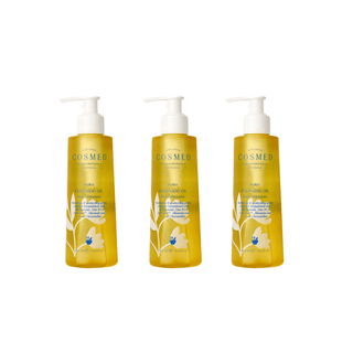 Cosmed Atopia Cleansing Oil - Cleansing Oil for Face and Body - Oil Based Cleanser 200 ml 3 Pack Chivela