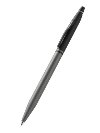 Click™ Tuxedo Satin Metallic Gray Ballpoint Pen - By Baano