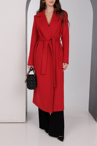 Astoria Classic Wraparound Wool Blend Overcoat