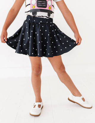 Black Dotty Spin Skort - By Baano
