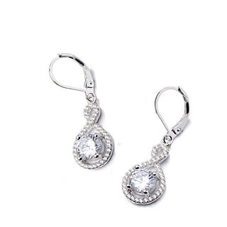 14K Gold Infinity Leverback earrings