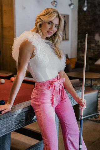 CHAMPAGNE DREAMS KNIT BODYSUIT - By Baano