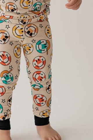 Smiley Check 2 piece PJ's - By Baano