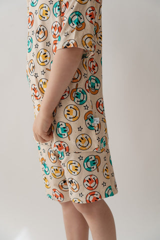 Smiley Check Boys Casual Set - By Baano