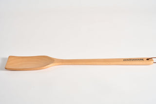 Extra Long Wooden Spatula - 18-inch Heavy Duty Stir Paddle for Cooking in Big Pots & Wall Décor - Solid Natural Hard Wood Large Spatula. - By Baano