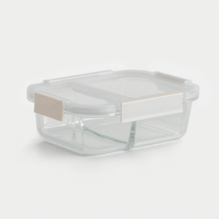 Glass Bento Box - 3 Sections (Vanilla)