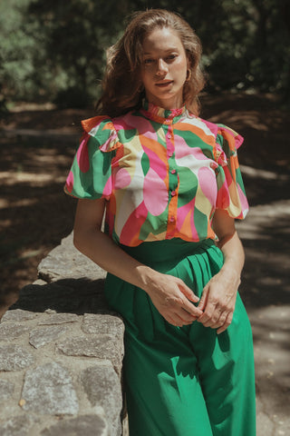 MAKE THEM PROUD WOVEN TOP - By Baano