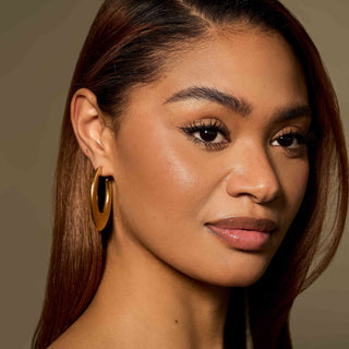 Wide Polish Hoop Earrings