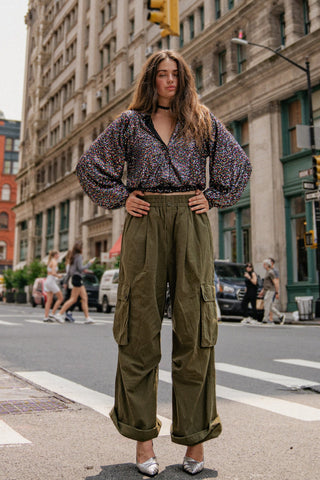 INCREDIBLE MOMENTS WOVEN CARGO PANTS - By Baano