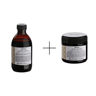 Davines Alchemic Chocolate Shampoo 280ml + Davines Alchemic Chocolate Conditioner 250ml - By Baano