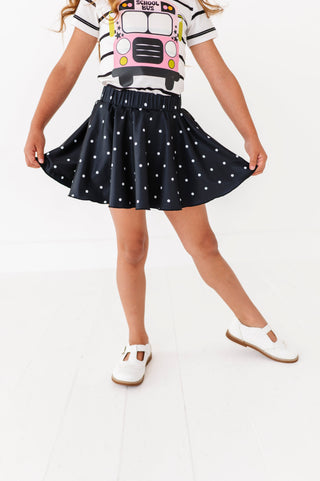 Black Dotty Spin Skort - By Baano