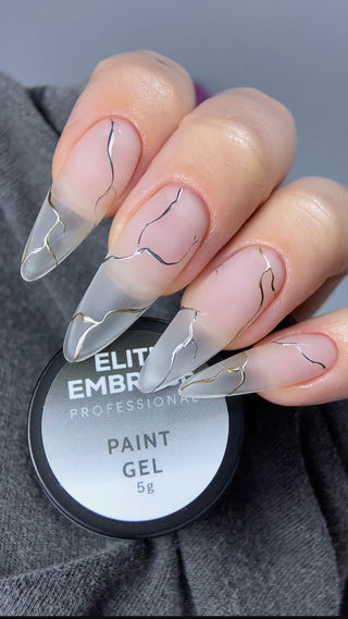 ELITE EMBRACE Professional Metallic Paint Gel Gold 5g EMGG05 nbmsupply