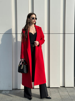 Astoria Classic Wraparound Wool Blend Overcoat