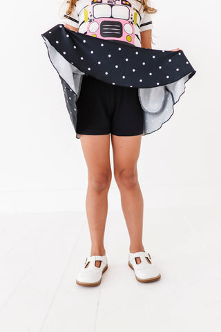 Black Dotty Spin Skort - By Baano