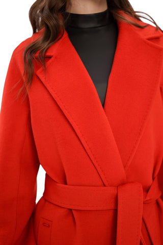 Chester Premium Wool Cashmere Coat in Sicily Red