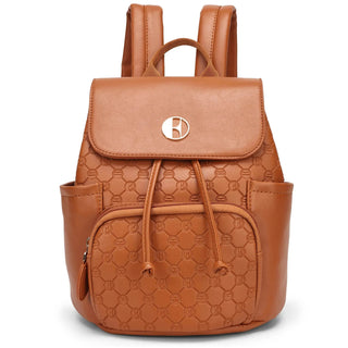 Compass 10L Vegan Leather Monogram Mini Backpack Travellty