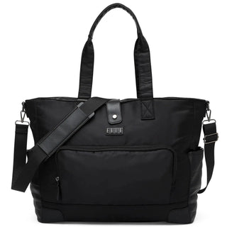 Voyage 25L Twill and Vegan Leather Weekender Tote Bag Travellty