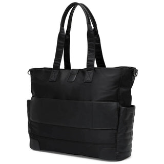 Voyage 25L Twill and Vegan Leather Weekender Tote Bag Travellty