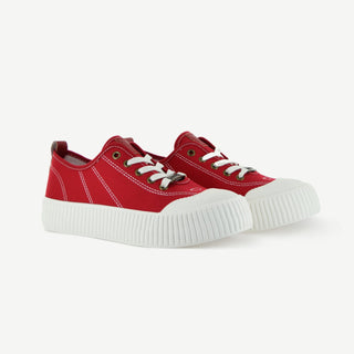 COURT ROYALE: VULCANIZED COURT SHOE - RED - By Baano