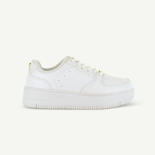 THE METRO: PLATFORM COURT SHOE - WHITE - By Baano