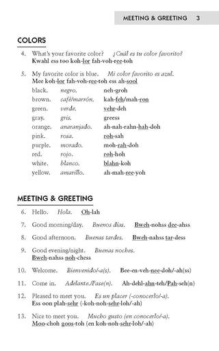 Easy Spanish Phrase Book NEW EDITION: Over 700 Phrases for Everyday Use (Dover Language Guides Spanish) (Spiral Bound) Lay it Flat Publishing Group