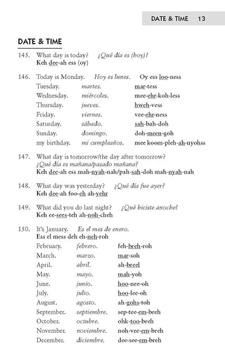 Easy Spanish Phrase Book NEW EDITION: Over 700 Phrases for Everyday Use (Dover Language Guides Spanish) (Spiral Bound) Lay it Flat Publishing Group