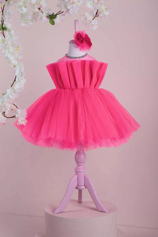 Eliza Pink Party Dress - By Baano