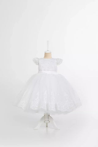 Ella White Baptism Dress - By Baano
