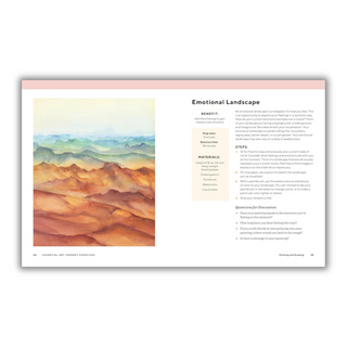 Essential Art Therapy Exercises: Effective Techniques to Manage Anxiety, Depression, and PTSD (Spiral Bound) - By Baano