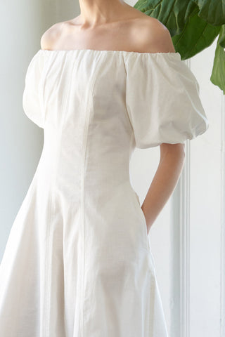PROTECTING MY PEACE WOVEN MIDI DRESS - By Baano