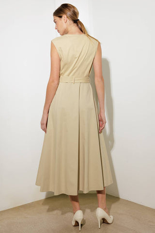 DELICATE DREAMS WOVEN MIDI DRESS - By Baano