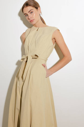 DELICATE DREAMS WOVEN MIDI DRESS - By Baano
