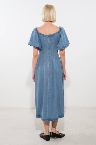 COASTAL CUTIE TENCEL MIDI DRESS - By Baano