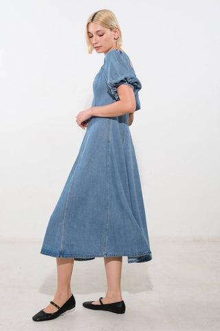 COASTAL CUTIE TENCEL MIDI DRESS - By Baano