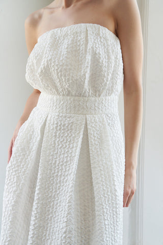IN DOLLY WE TRUST WOVEN MIDI DRESS - By Baano