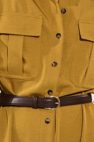 STATE OF BLISS WOVEN MIDI DRESS - By Baano