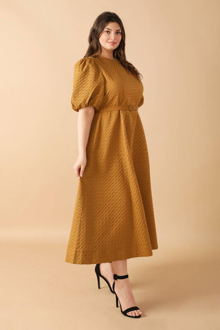 CAN'T STOP ME WOVEN MIDI DRESS - By Baano