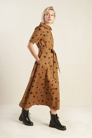 READY TO GO WOVEN MIDI DRESS - By Baano