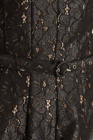 THE TRUTH IS WOVEN LACE MIDI DRESS - By Baano