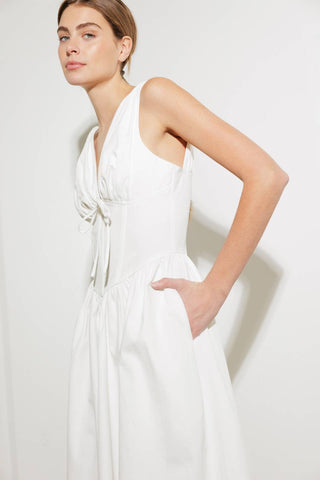 FANCIFUL ESCAPES WOVEN MIDI DRESS - By Baano