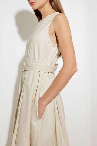 OVER THE WATERS WOVEN MIDI DRESS - By Baano