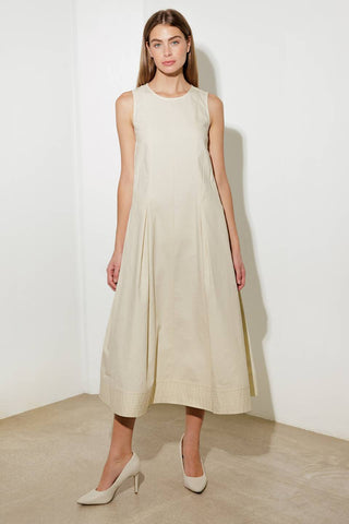 OVER THE WATERS WOVEN MIDI DRESS - By Baano