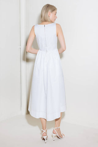 CATCH THE SUN IN WHITE WOVEN MIDI DRESS - By Baano