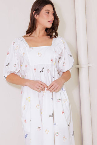 THE WORLD IS YOURS WOVEN MIDI DRESS - By Baano