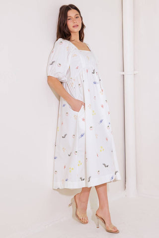 THE WORLD IS YOURS WOVEN MIDI DRESS - By Baano